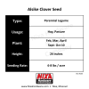 Alsike Clover Seed Grow Chart Nixa Hardware